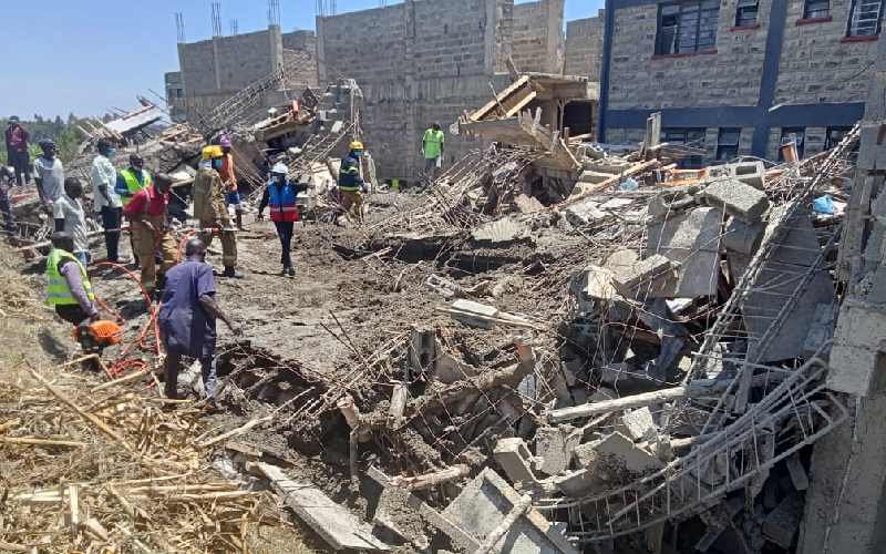 Third Body Retrieved From Building That Collapsed In Mamboleo, Kisumu